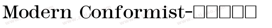 Modern Conformist字体转换